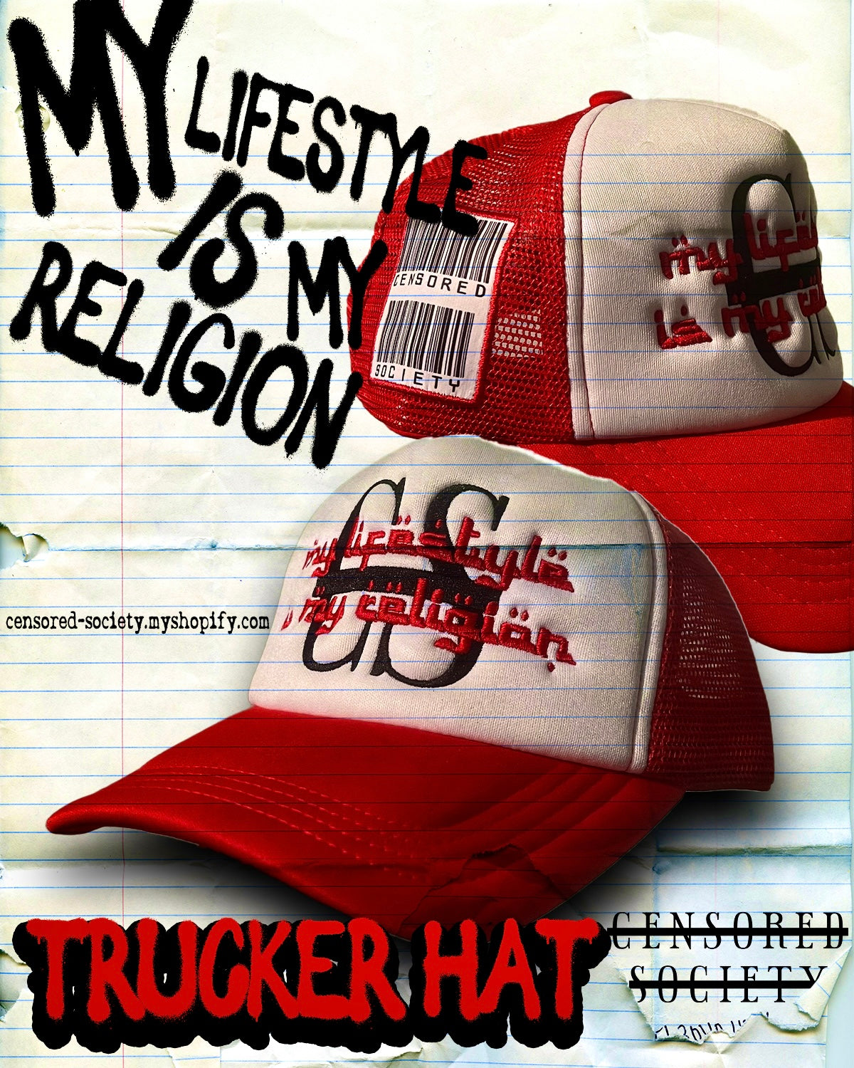 My Lifestyle Is My Religion Trucker Hat